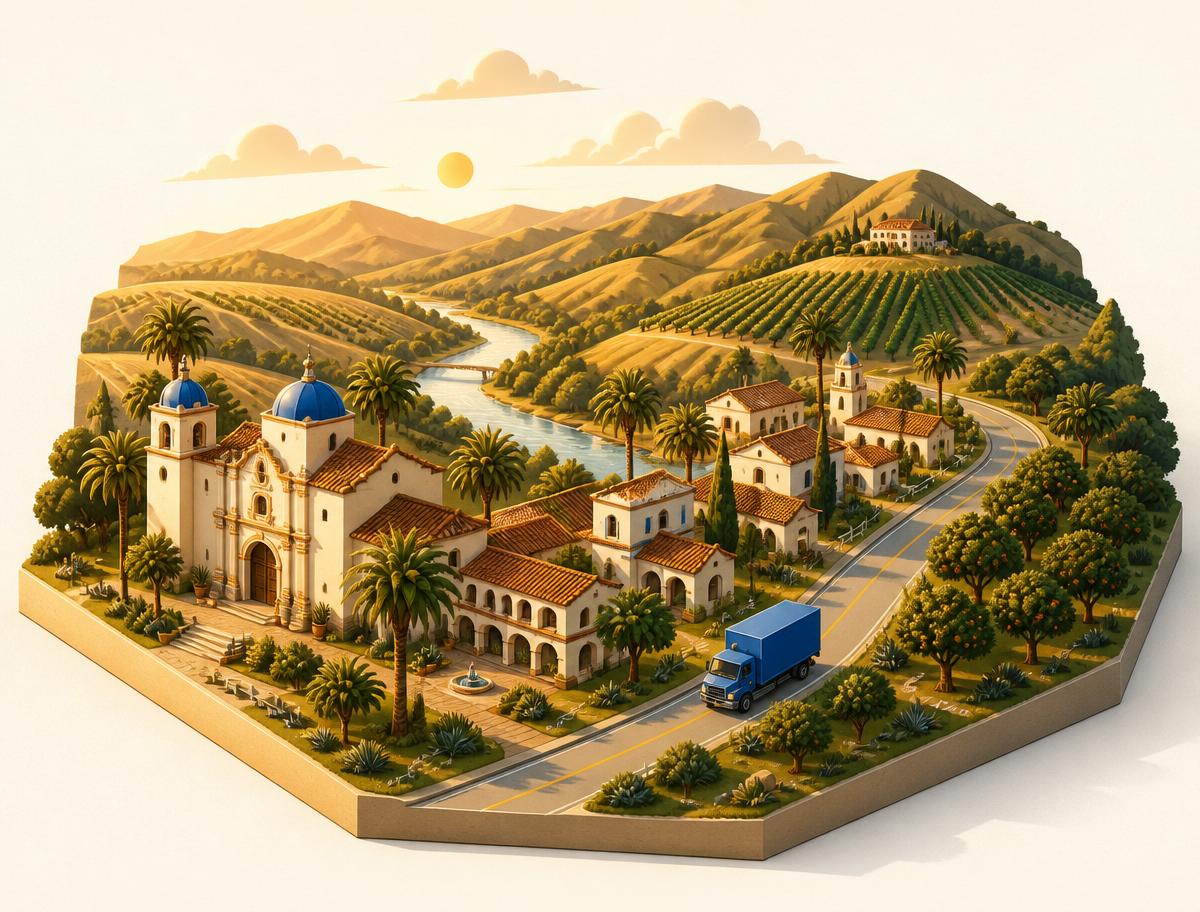 Riverside County moving illustration