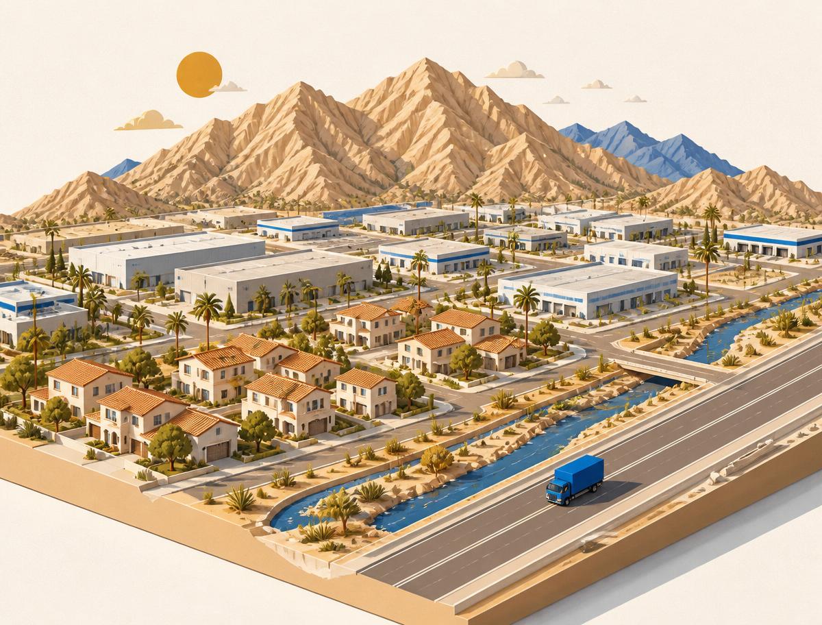 San Bernardino County moving illustration