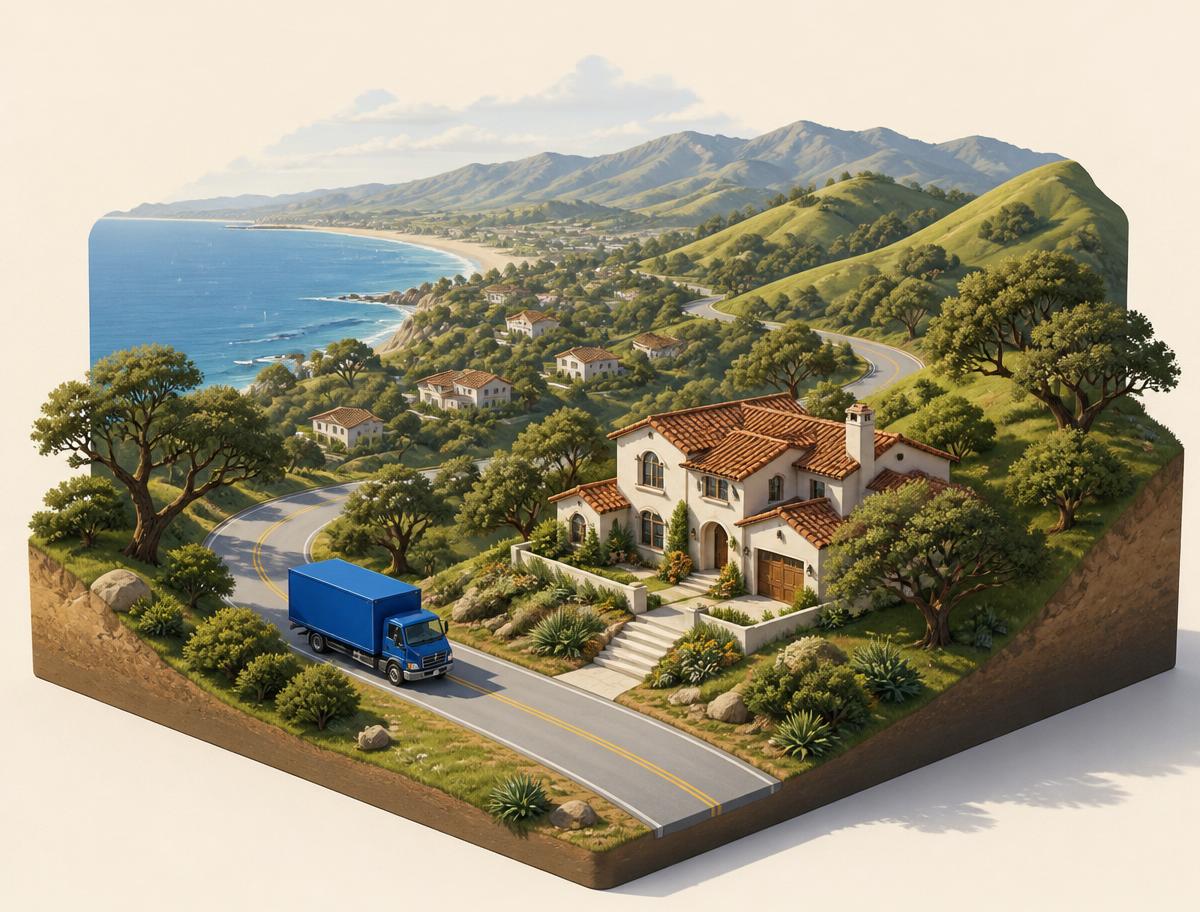 Ventura County moving illustration